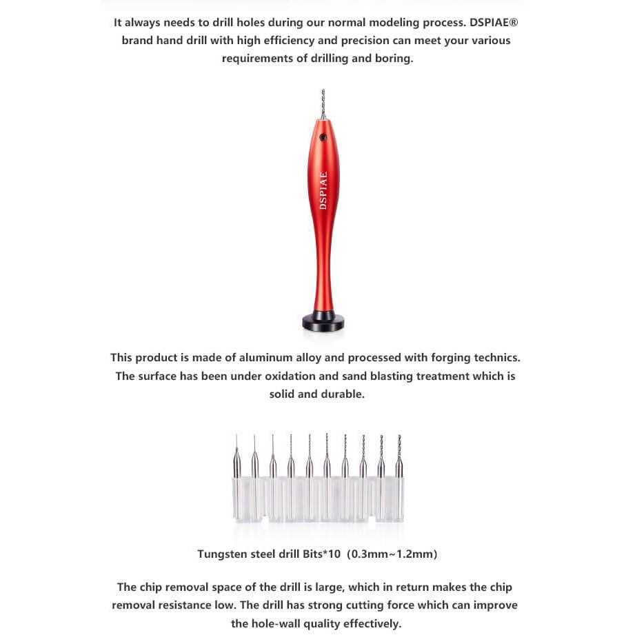 DSPIAE AT-HD Aluminum Alloy Hand Drill - Image 5