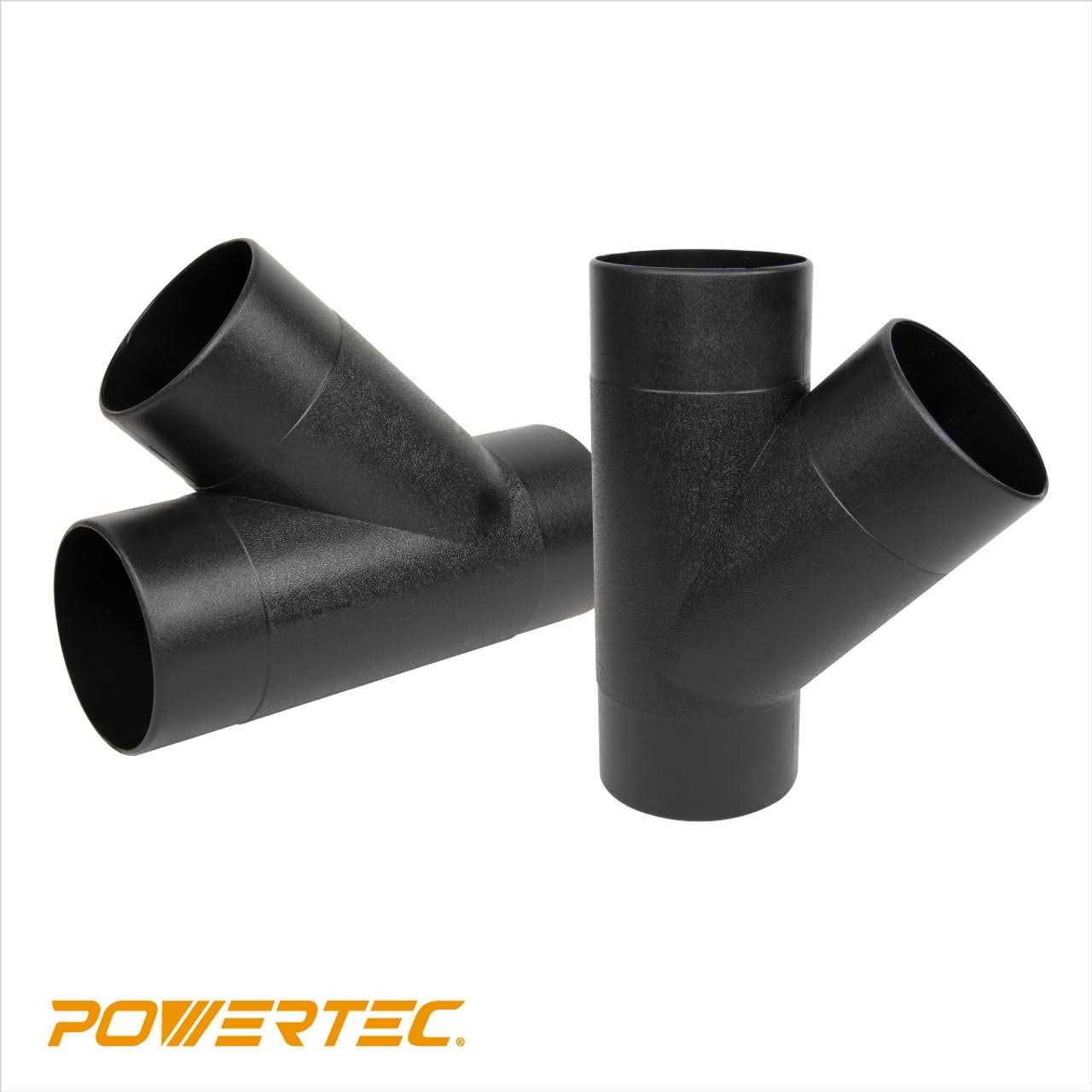 Powertec 70106 4-Inch Y-Fitting Dust Hose Connector - Image 4