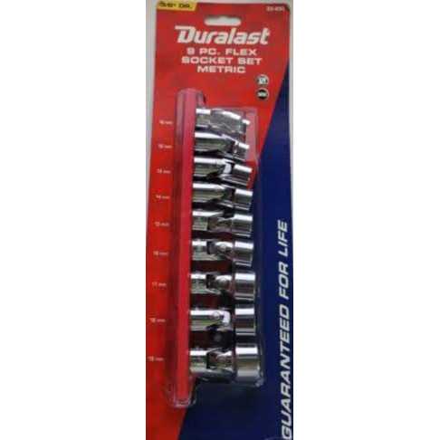 Duralast 3/8in Drive Metric Flex Socket Set 9 Piece at AutoZone - Image 3