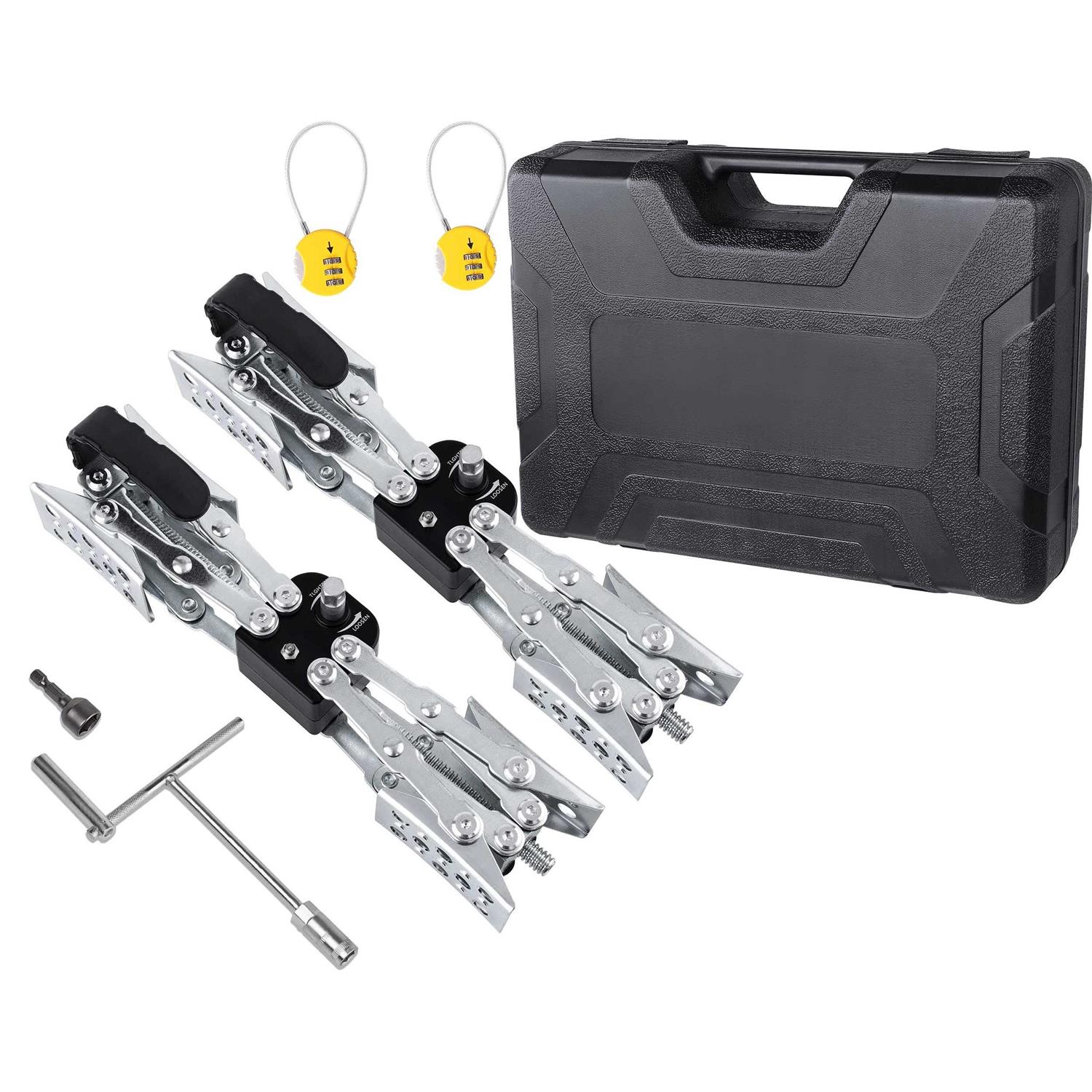 Maxchock Wheel Chock X-shaped Stabilizer Dual Axel Rv Travel Trailer Camper Tire While Camping - Image 3