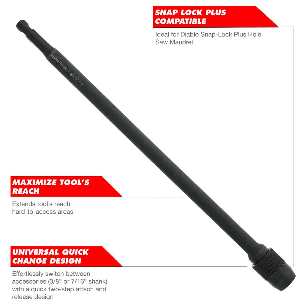 Diablo 1/4 in. x 6 in. Universal Extension - Image 3