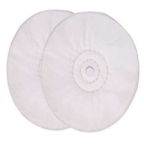 SCOTTCHEN Extra Thick Buffing Polishing Wheel 6 inch for Bench Grinder Tool with 12 Arbor Hole 2 Pcs - Image 2