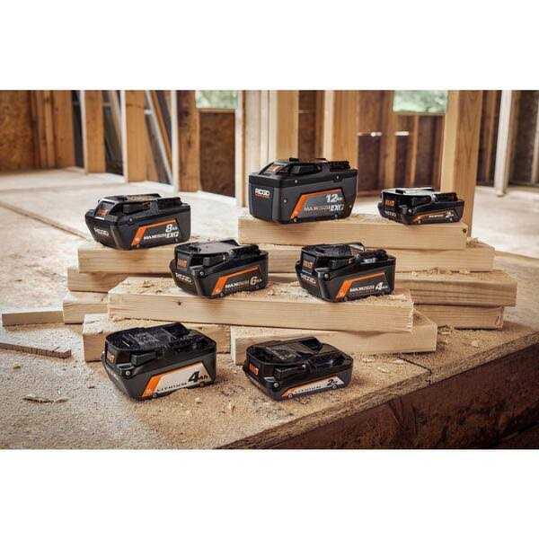 RIDGID 18V 12.0 Ah MAX Output EXP Lithium-Ion Battery with 18V Rapid Charger - Image 2