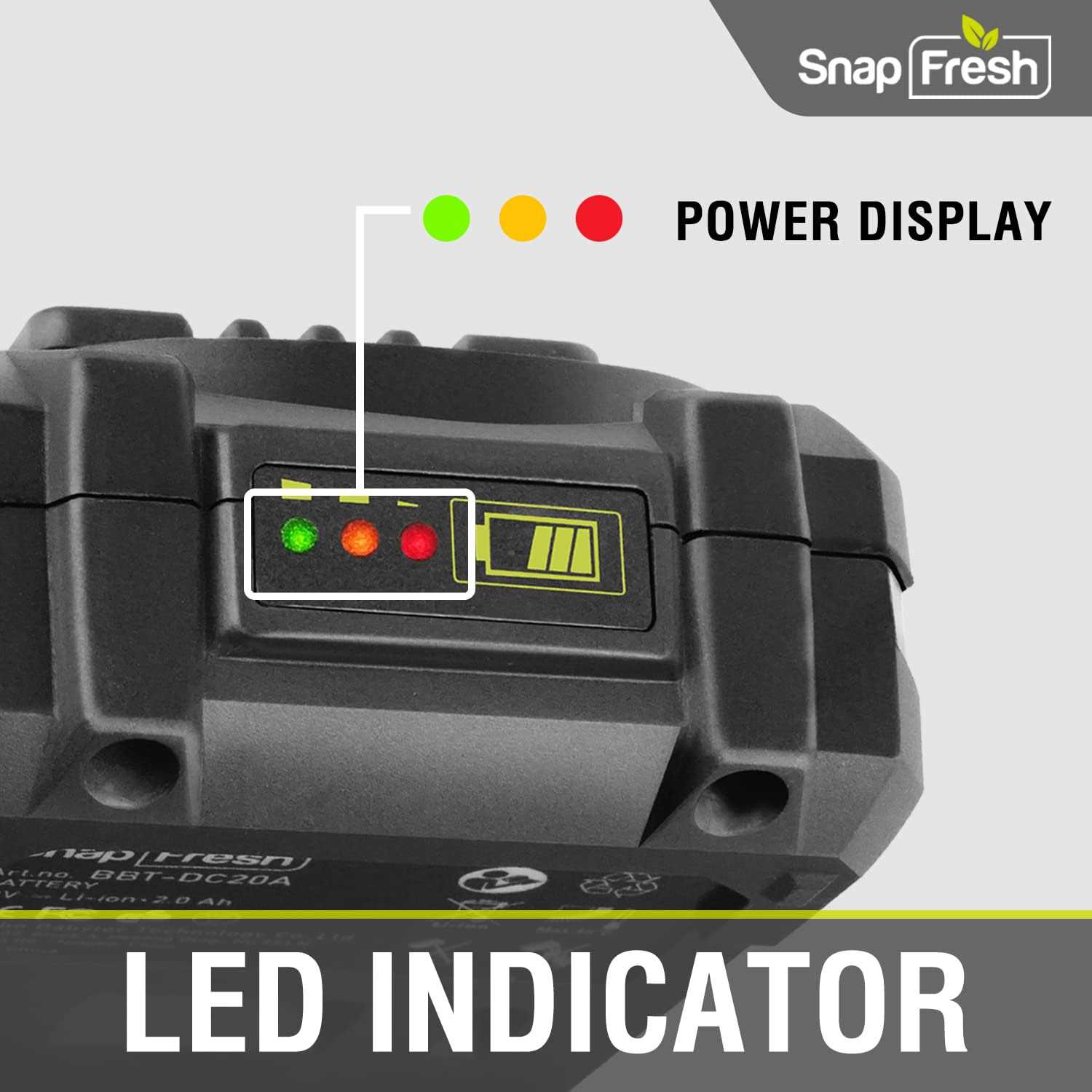 Snapfresh 20V Lithium Battery for Cordless Tools Long Life Battery Work with All Cordless Tools Only - Image 5