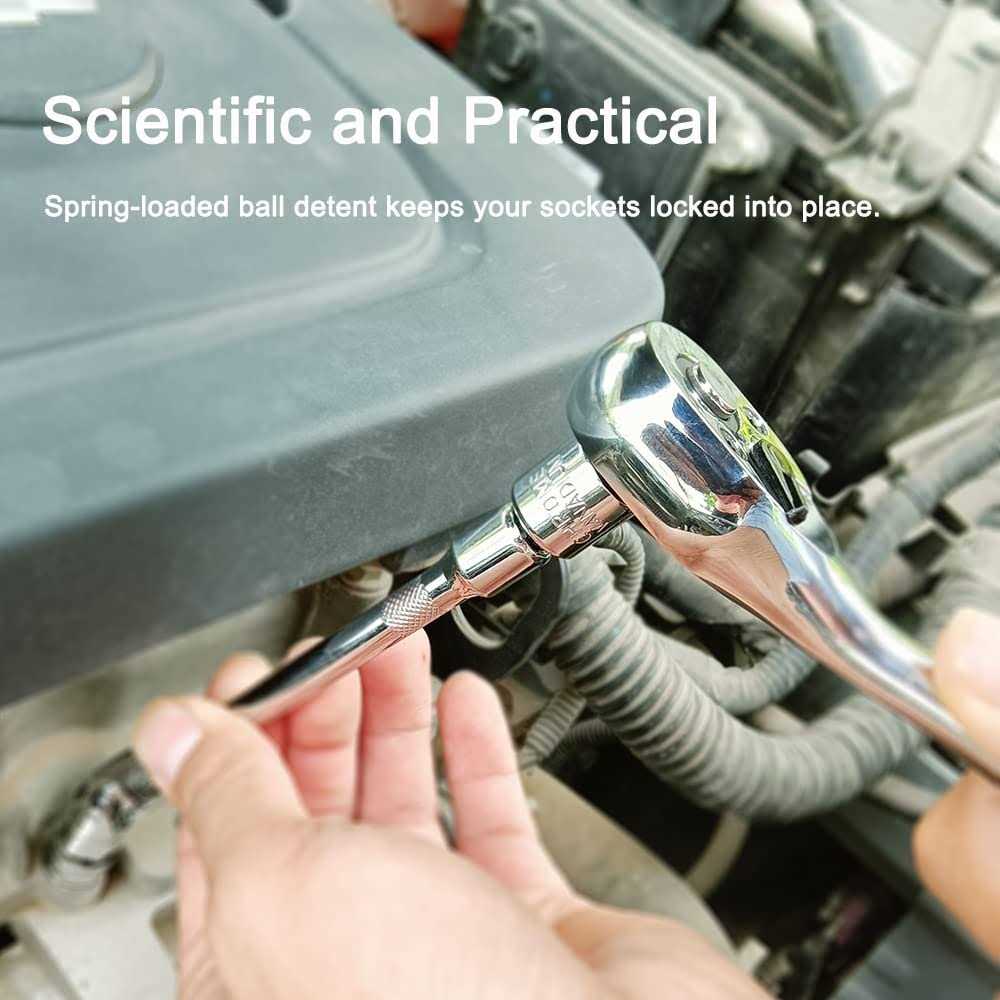 StrugDeas 6 Piece Socket Adapter and Reducer Set 1/4 3/8 - Image 5