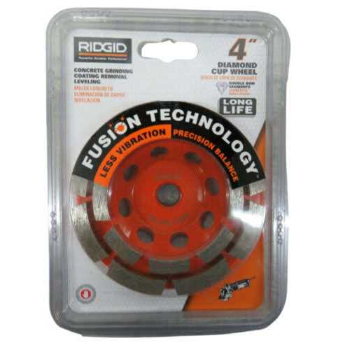 Ridgid 4 in. Diamond Double Row Cup Wheel AWD40 - Image 4
