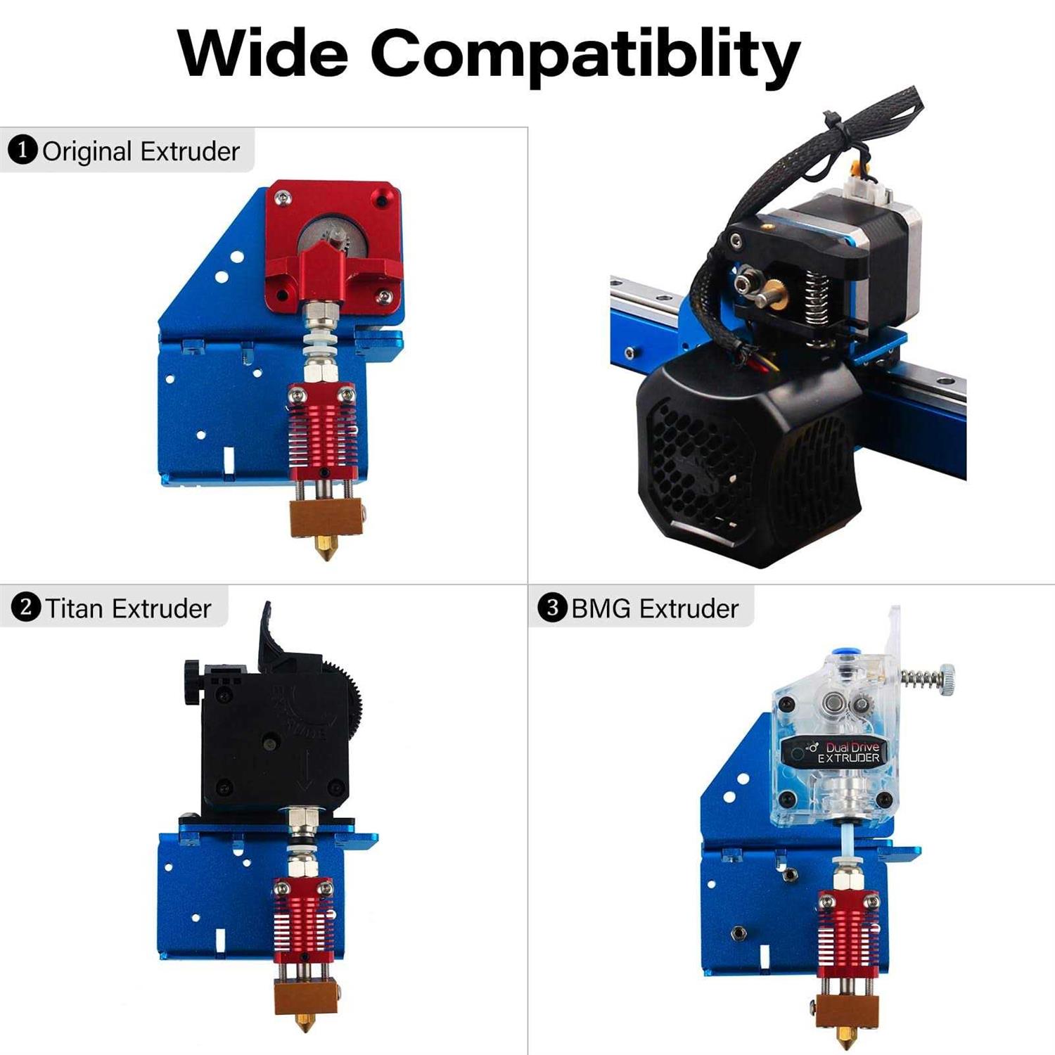 Enomaker Ender 3 Upgrade Linear Rail Guide Kit with Direct Drive Extruder Bracket - Image 4