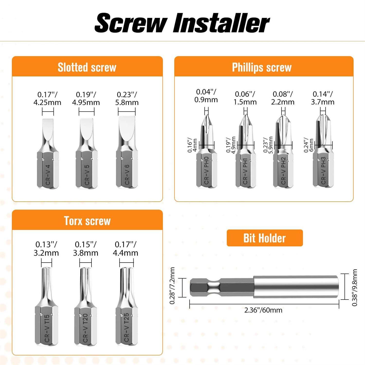 Nuovoware Damaged Screw Extractor Set Upgraded 33 PCS Easy Out Stripped Screw Extractor Kit - Image 4