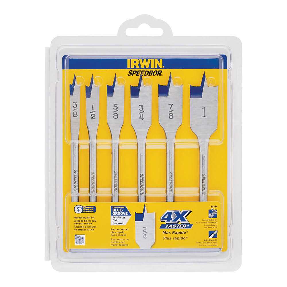 Irwin 88886 Speedbor Spade Bit Set - Image 2