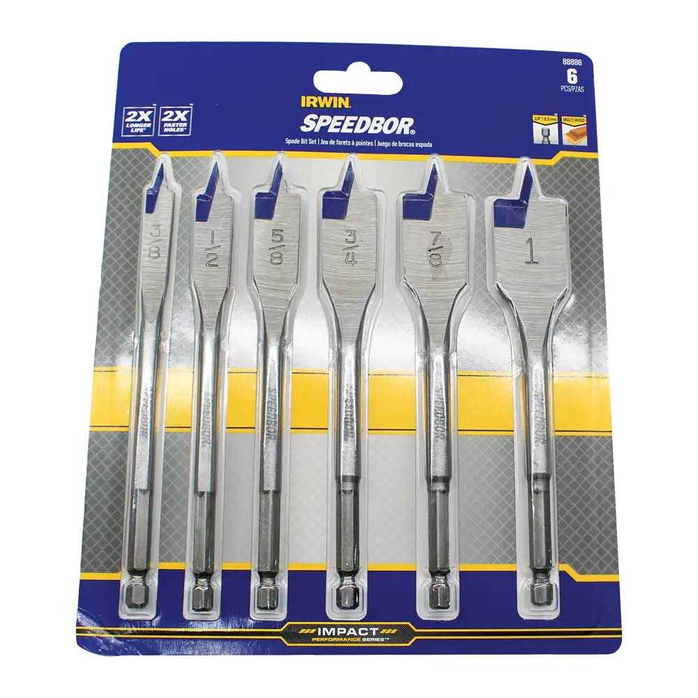Irwin 88886 Speedbor Spade Bit Set - Image 4