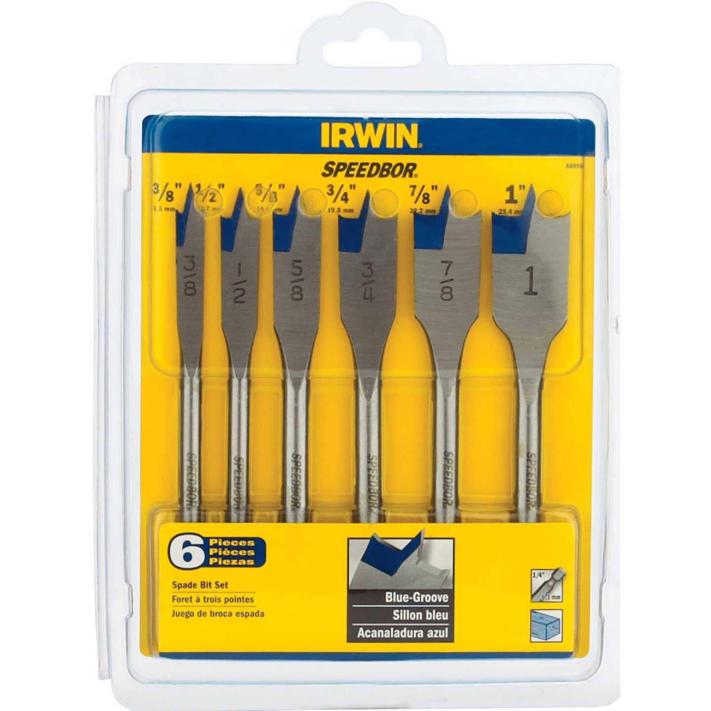 Irwin 88886 Speedbor Spade Bit Set - Image 5