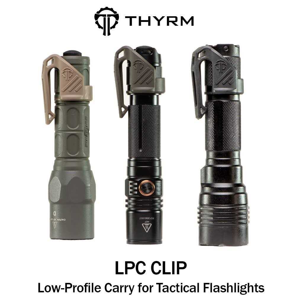Thyrm Low Profile Carry Clip for Flashlight for Pocket or Molle Retention - Image 2