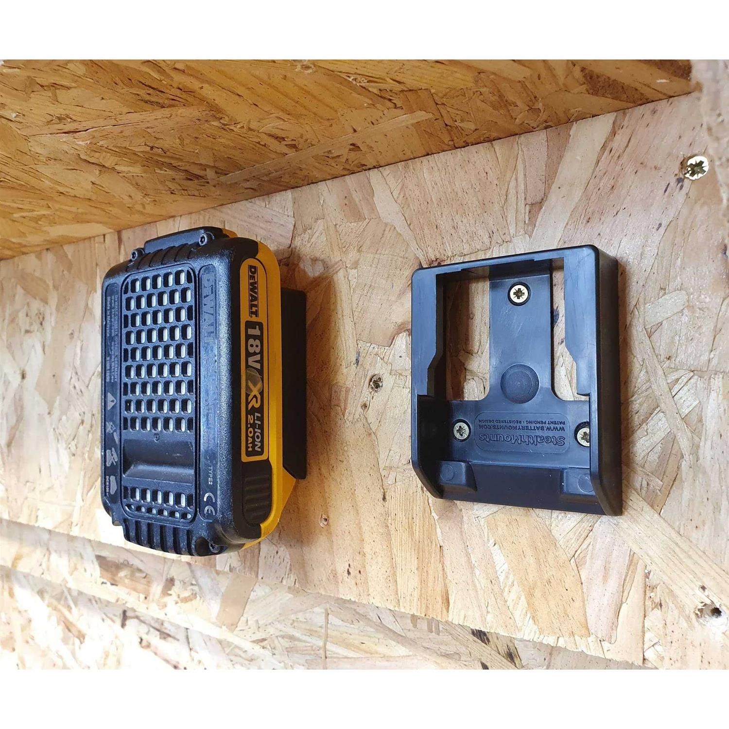 StealthMounts 20V DeWalt Battery Holder 6 Pack of DeWalt Battery Mount - Image 2