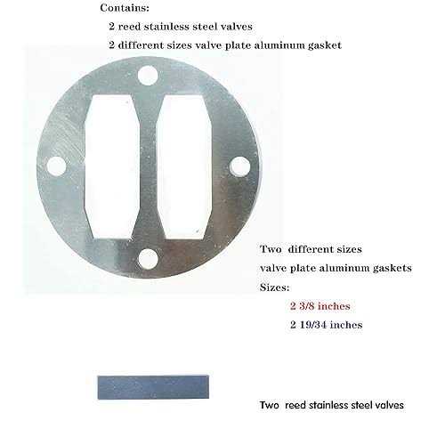 Huivlei Replace Central Pneumatic Harbor Freight Air Compressor Head Gasket Kit Reed Valve - Image 4
