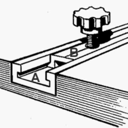 Peachtree Woodworking Supply 32 Aluminum Miter T-Track with Miter T - Image 4