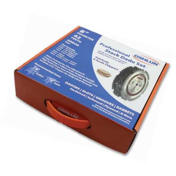 Oshlun SDS-0842 8-Inch 42 Tooth Stack Dado Set with 5/8-Inch Arbor - Image 4