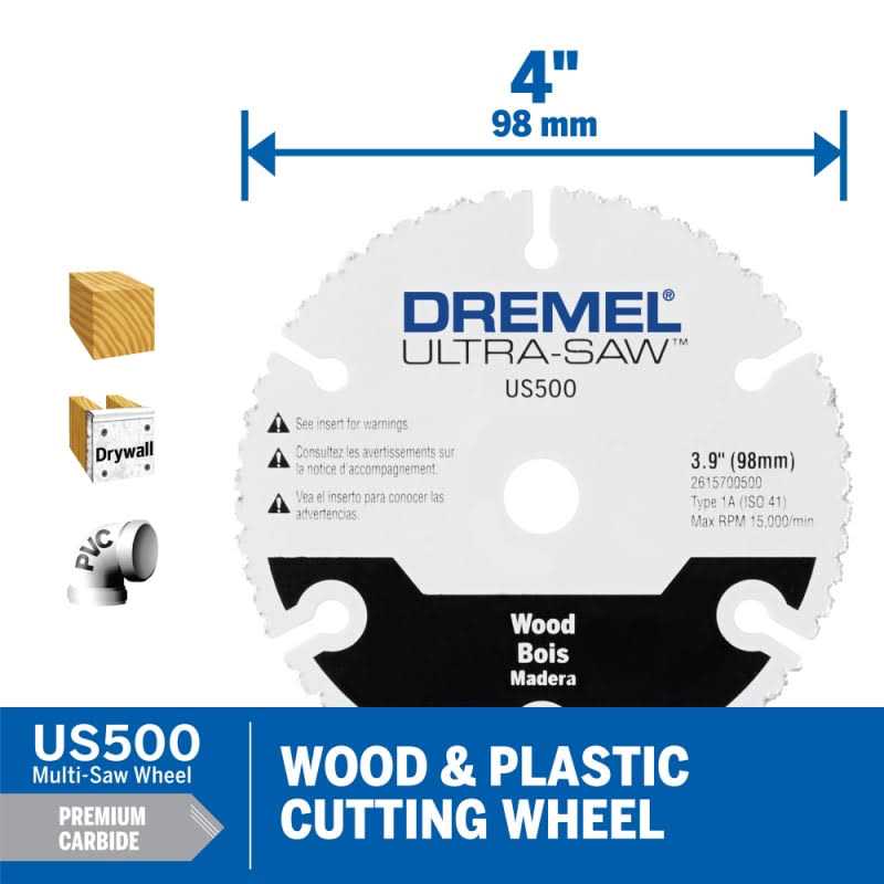 Dremel Carbide Wood Cutting Wheel US500-01 - Image 5