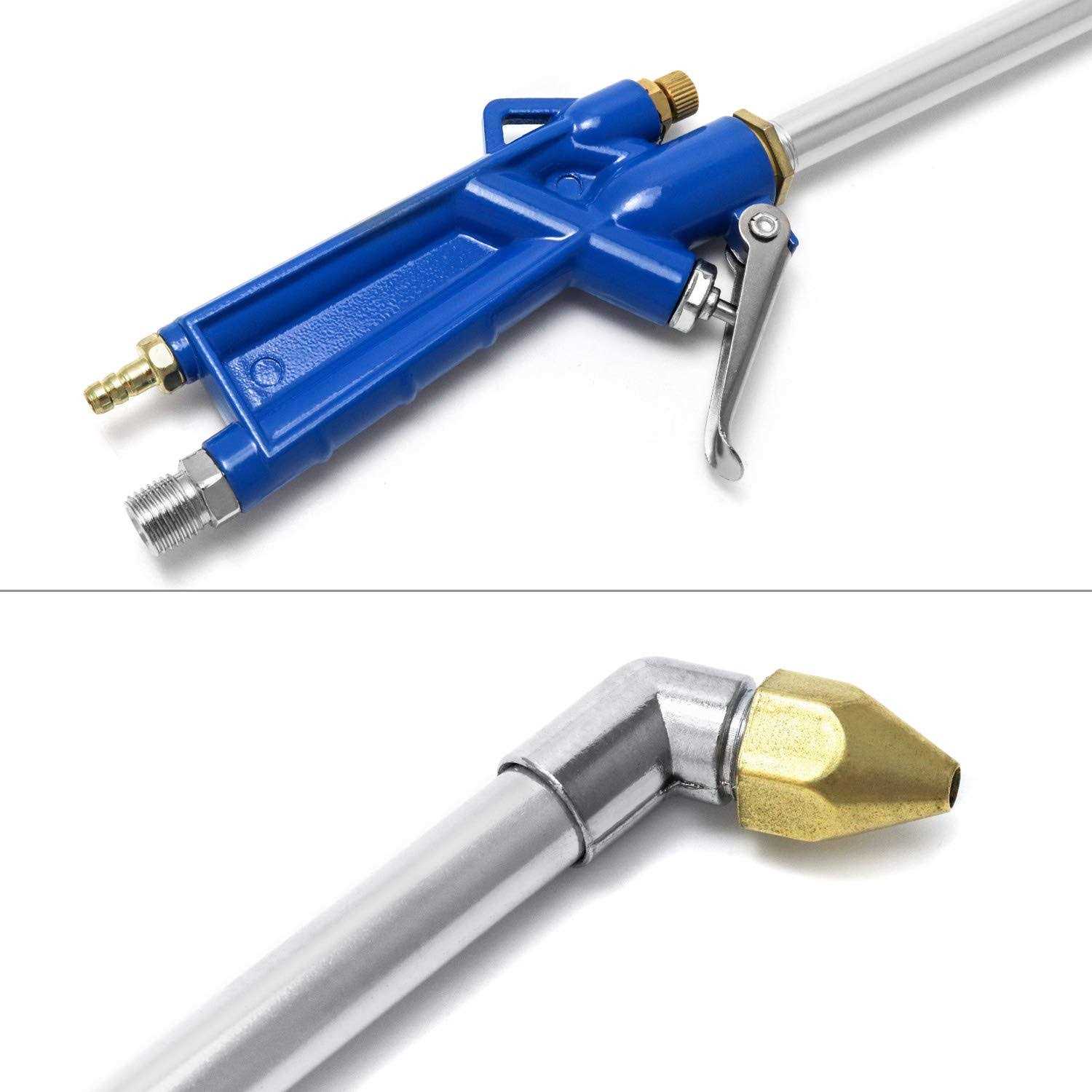 QWORK Air Blow Gun Pneumatic Engine Cleaning Gun with 4ft Hose - Image 3