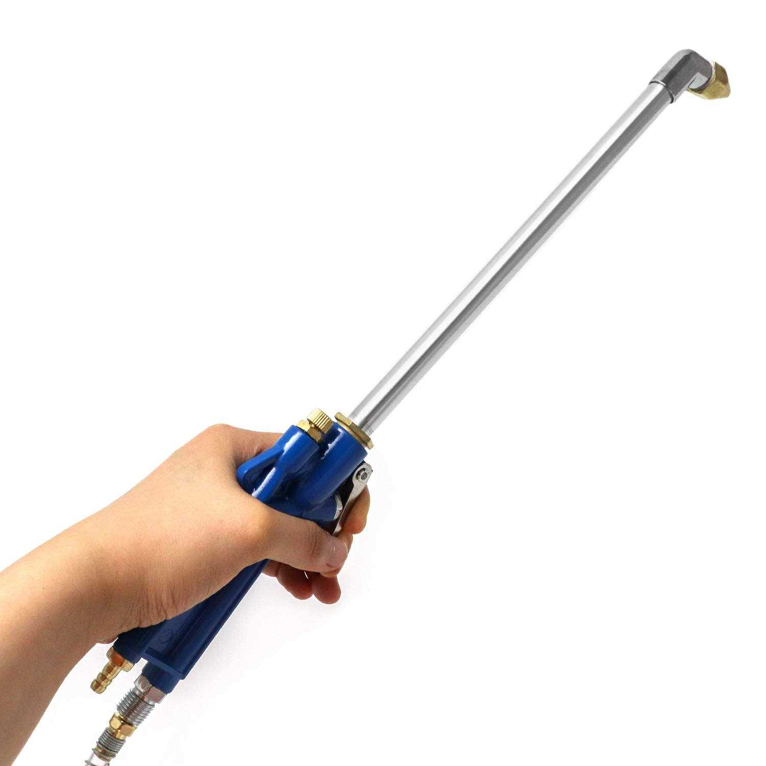 QWORK Air Blow Gun Pneumatic Engine Cleaning Gun with 4ft Hose - Image 5