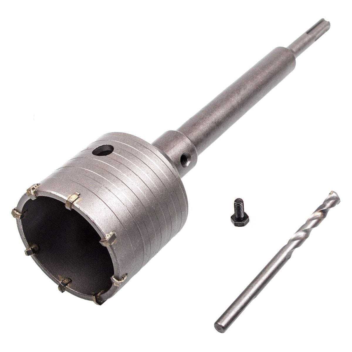 Certbuy 2 1/2 Inch Concrete Hole Saw with Sds Plus Shank 65mm Wall Hole Saw Drill Bit For Brick Concrete Cement Stone