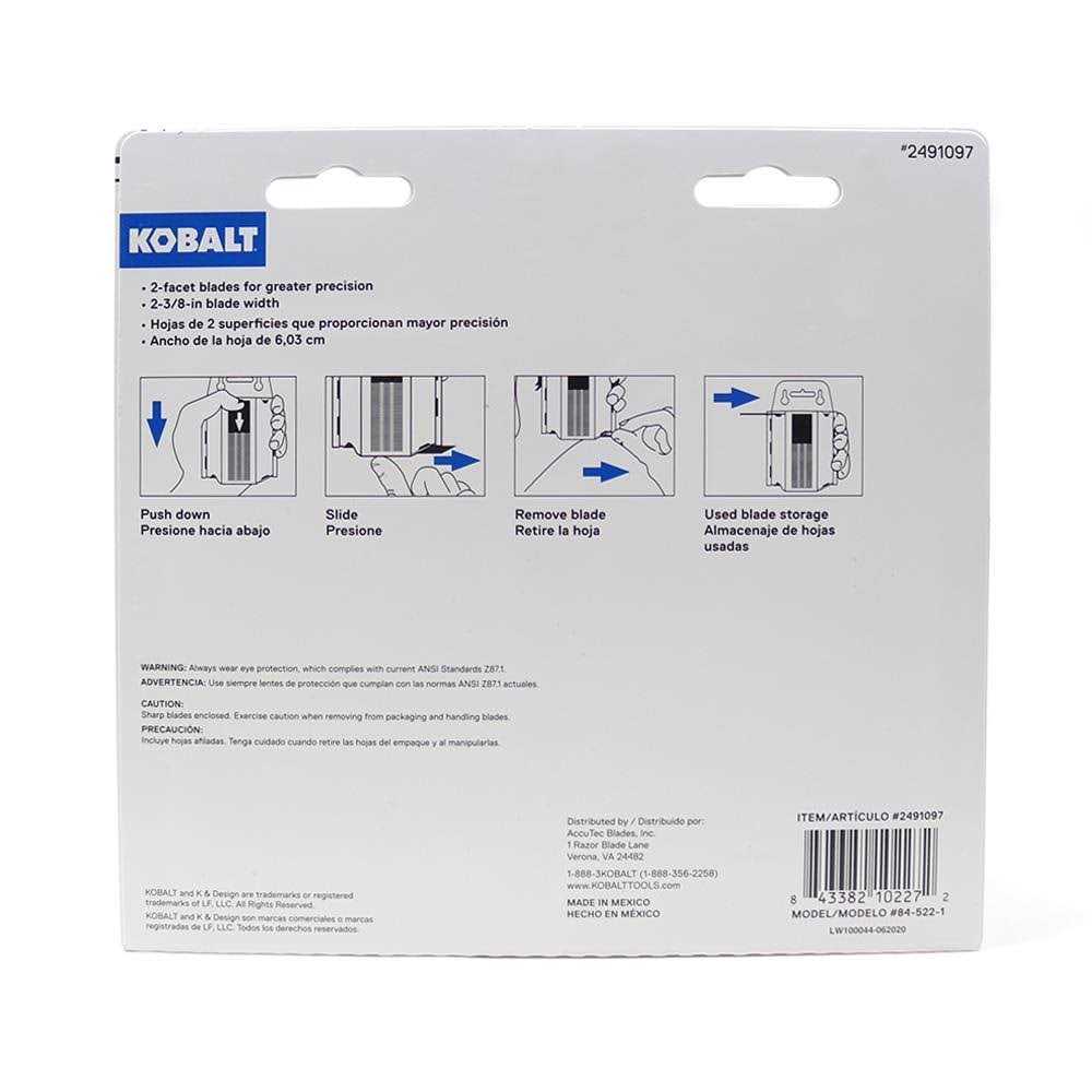 Kobalt Carbon Steel Utility Razor Blade 84-0522-0000 - Image 4