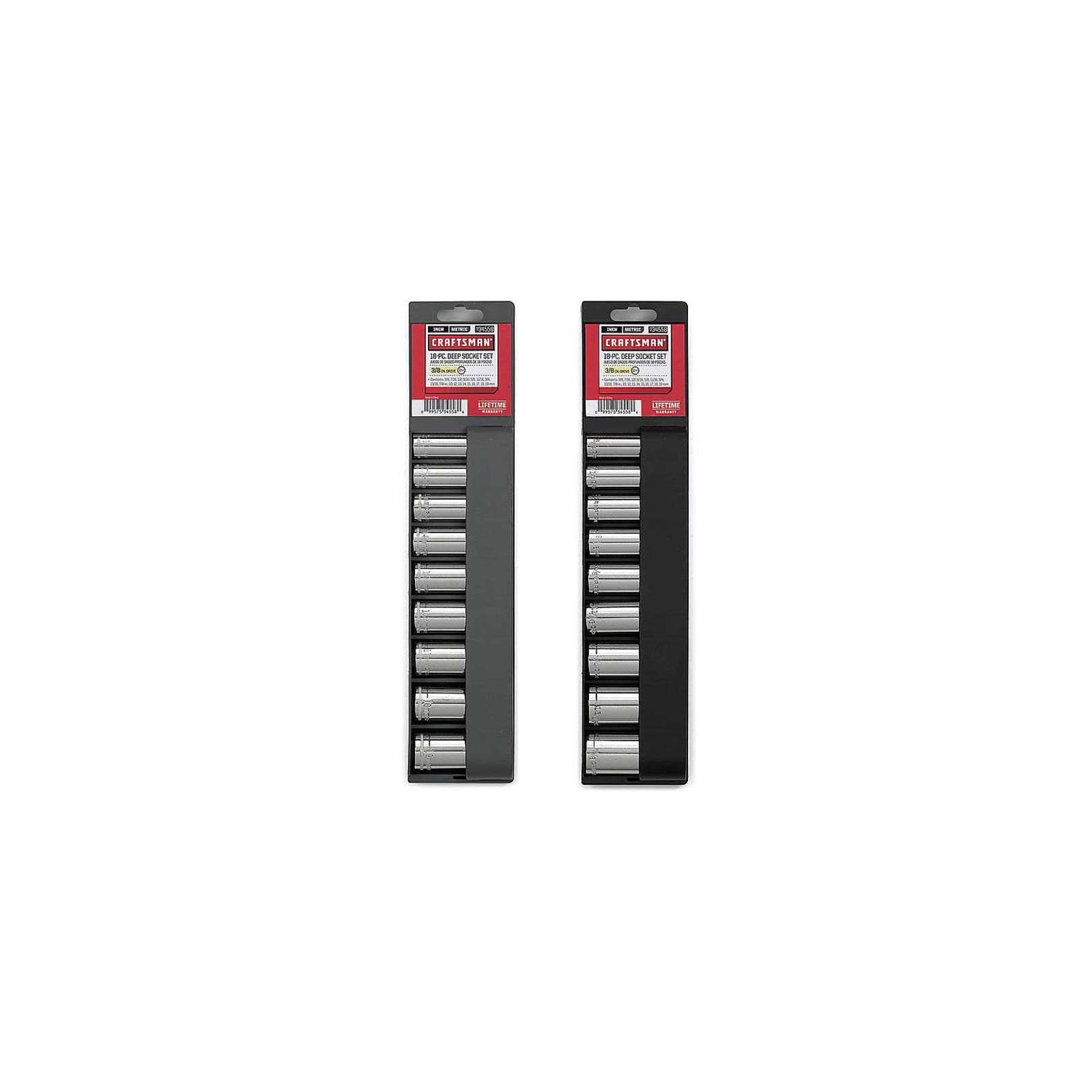 Craftsman 18-Piece Deep Socket Set