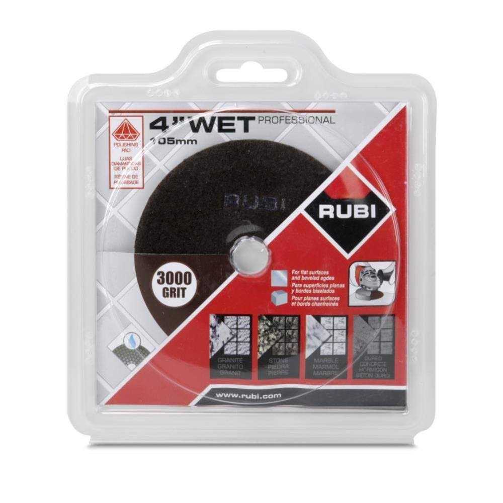 Rubi 4 in. 3000 Grit Resin Wet Polishing Pad - Image 3