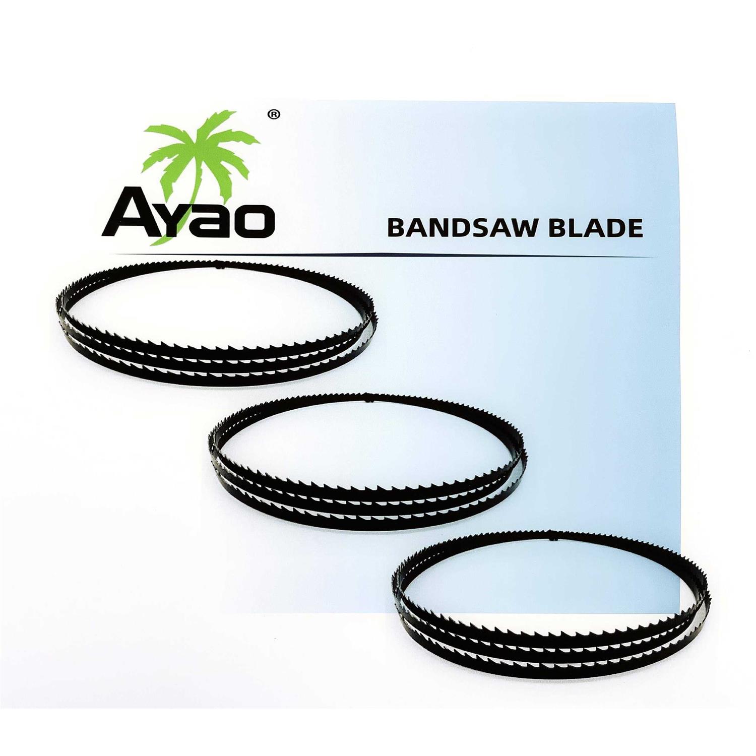 AYAO Pack of 3 Band Saw Blades 80 Inch X 1/4 Inch X 14TPI