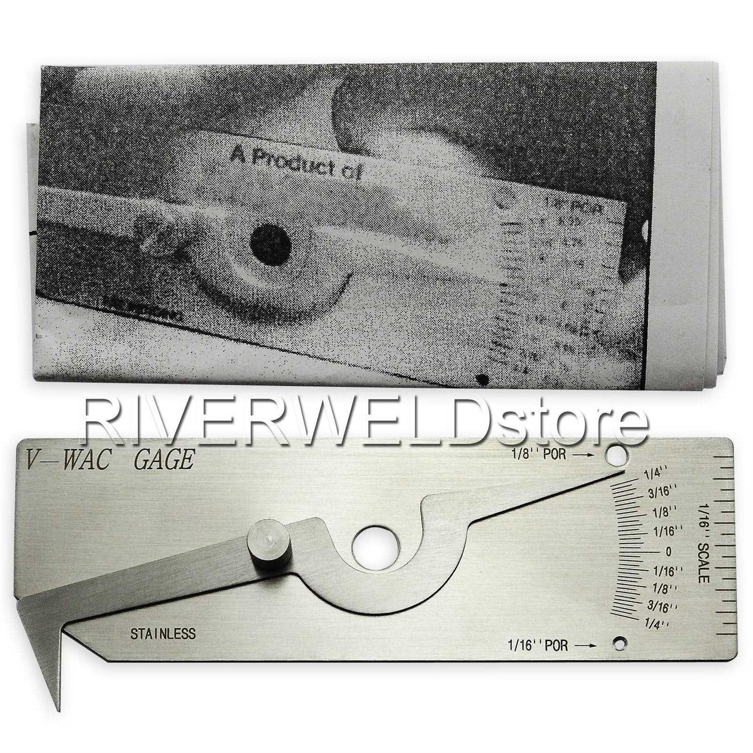 RIVERWELD V-WAC Single Weld Gage Welding Inspection Thread Gauge Inch - Image 2