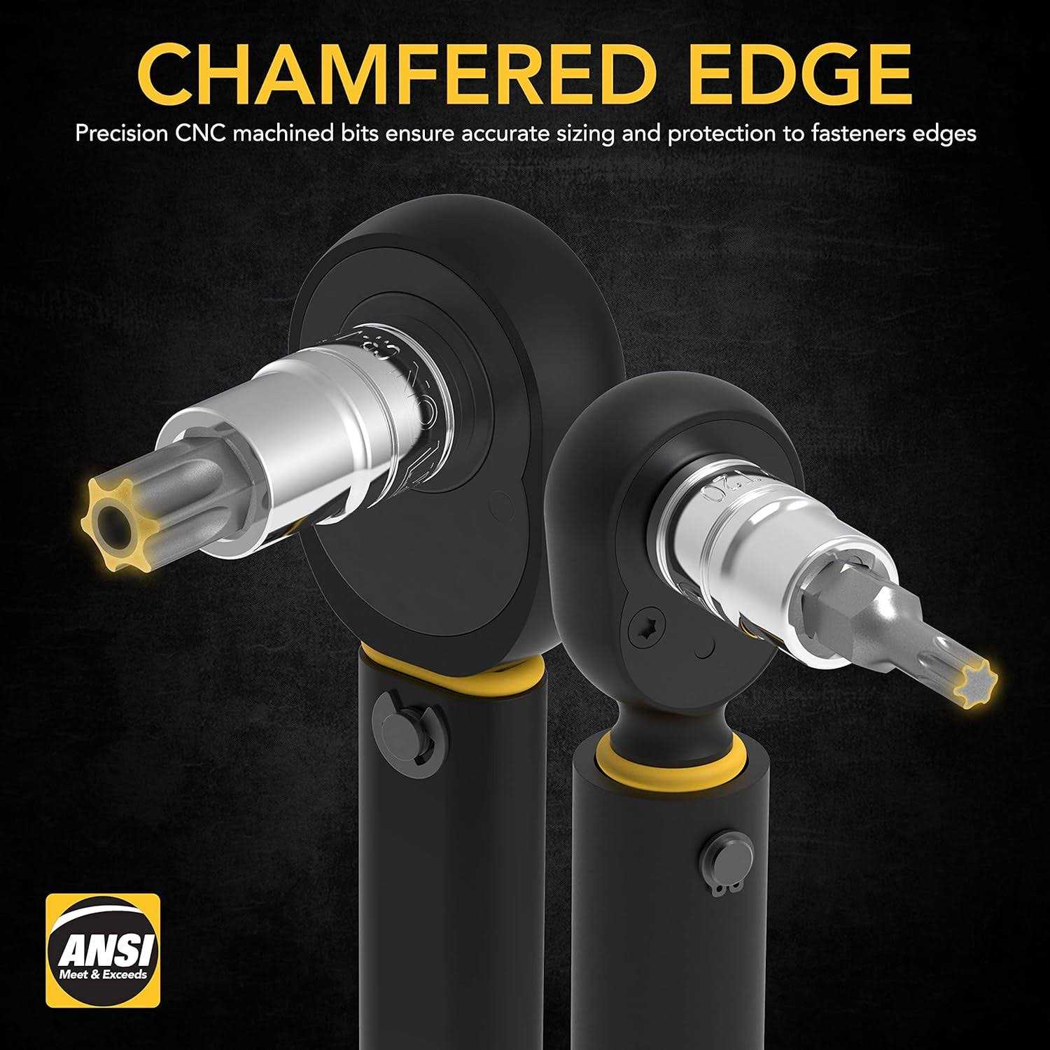 LEXIVON Master TORX Bit Socket Set Premium S2 Alloy Steel Complete 34-Piece - Image 4