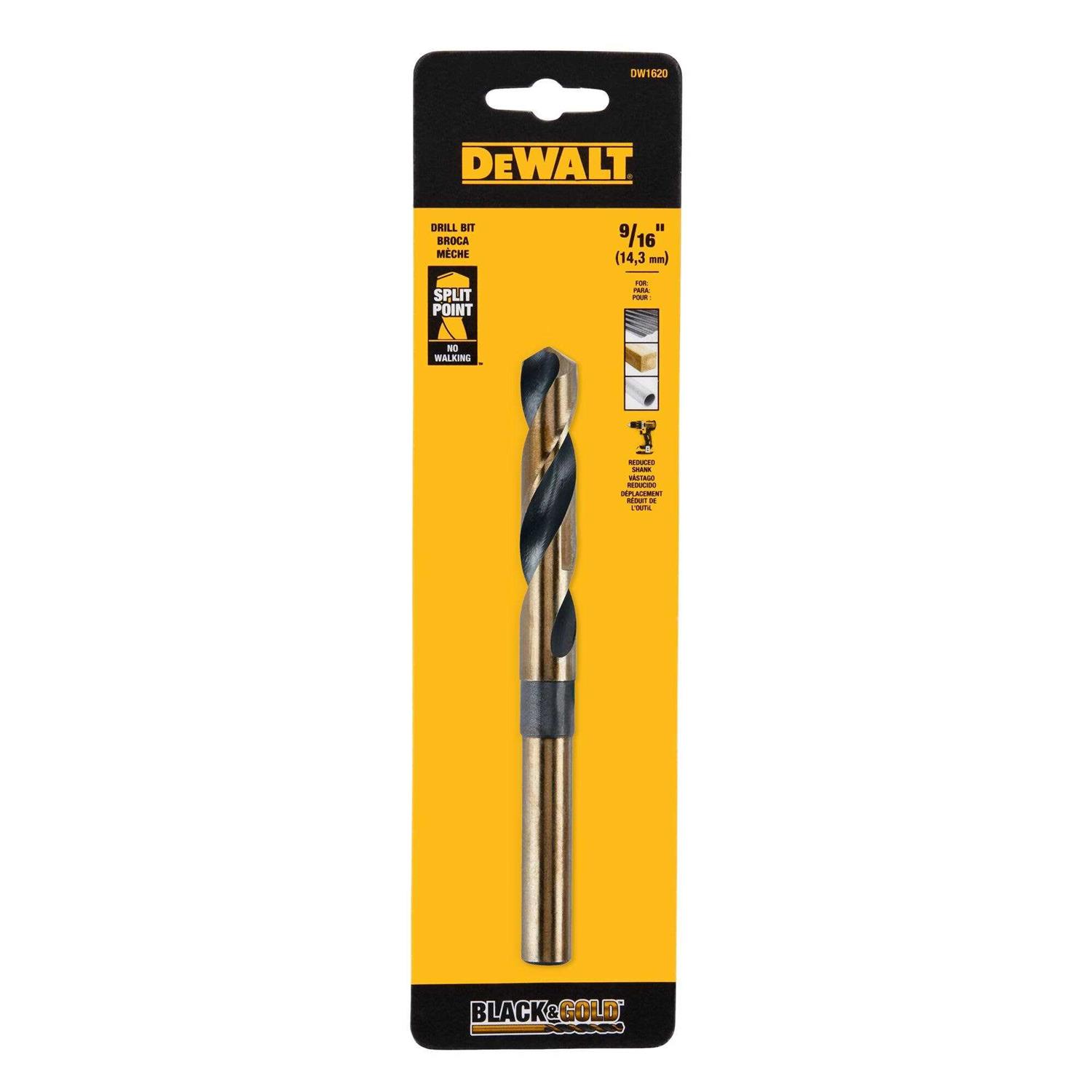 DEWALT 9/16-in Reduced Shank Drill Bit DW1620