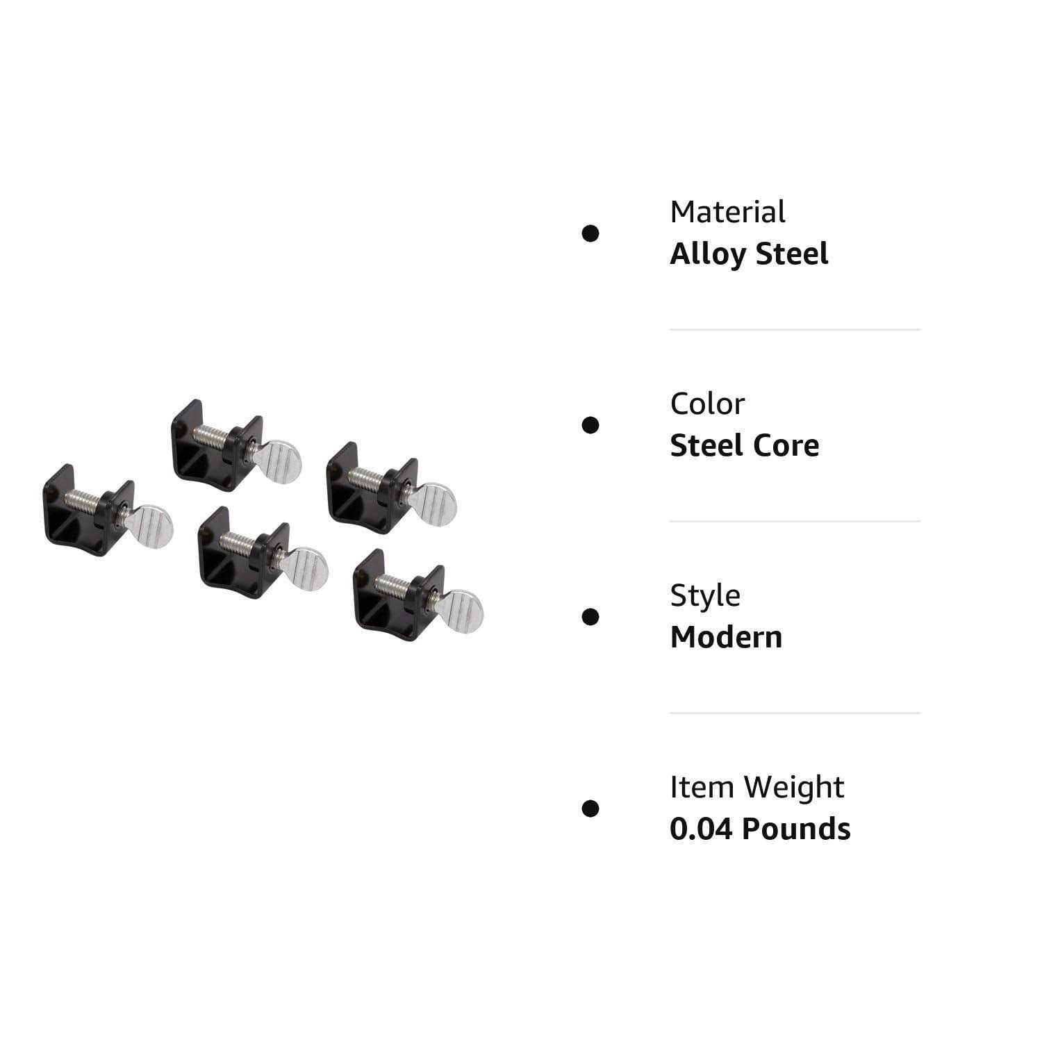 AES Industries 20410 Midget Panel Clamp Set 5Pc - Image 3
