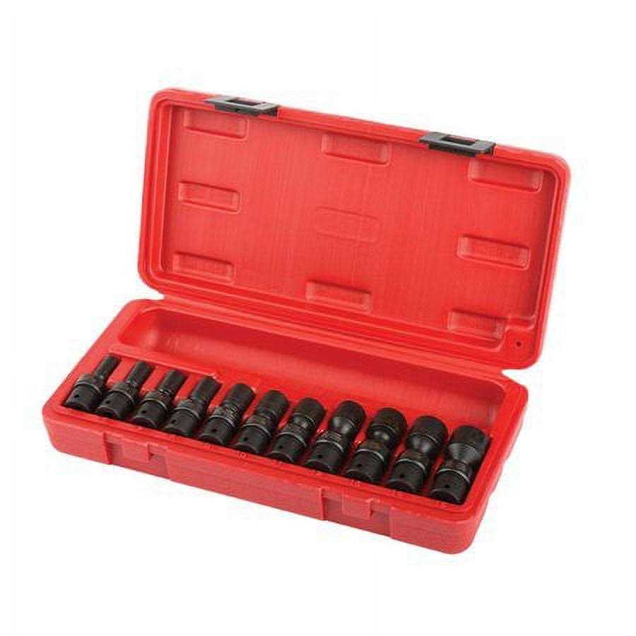 Sunex 1825 1/4 Drive Metric 12 Point Universal Magnetic Impact Socket Set - Image 4