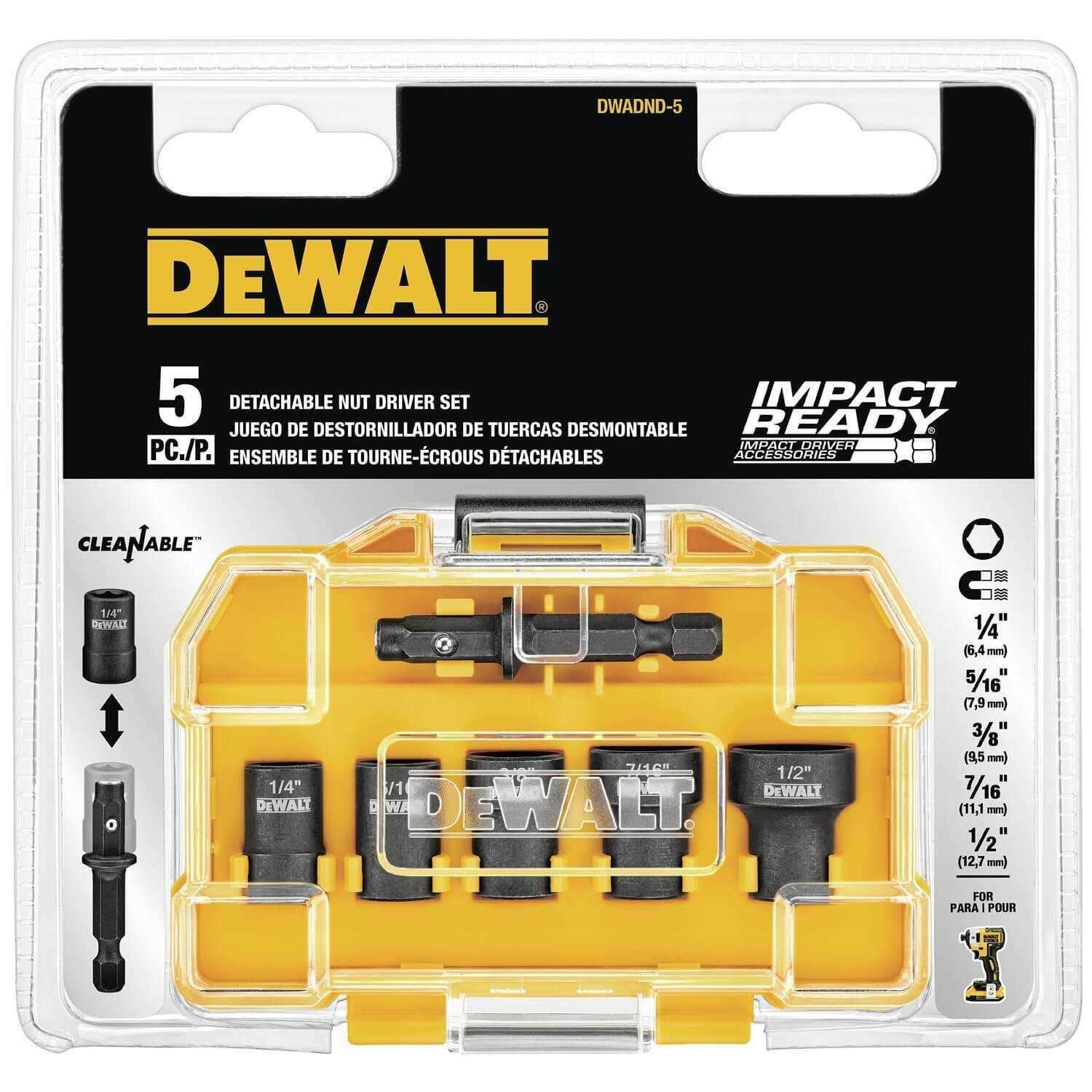 DeWalt DWADND-5 Nut Driver Set - Image 3
