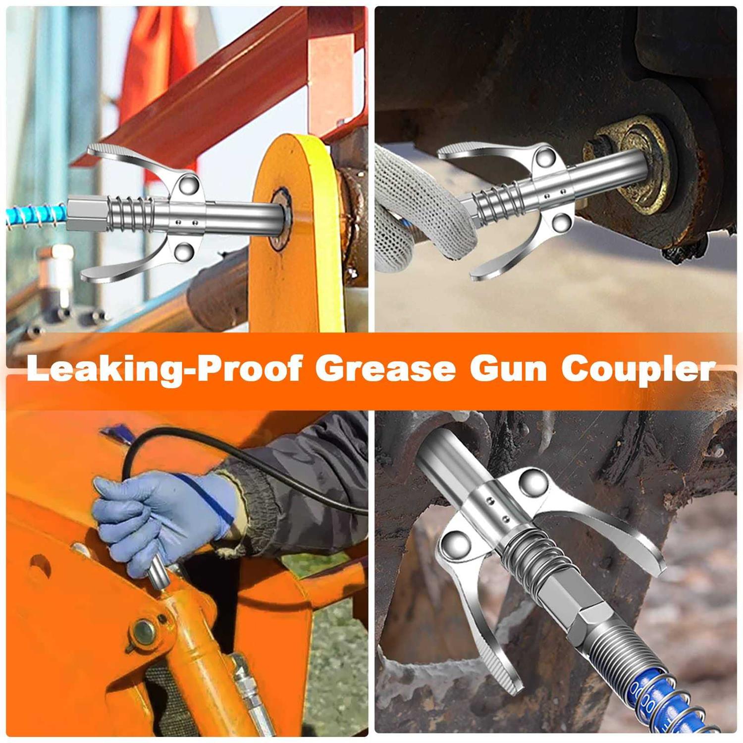AKEOIL Grease Gun Coupler Grease Joint Fittings Grease Nozzle Fittings - Image 3