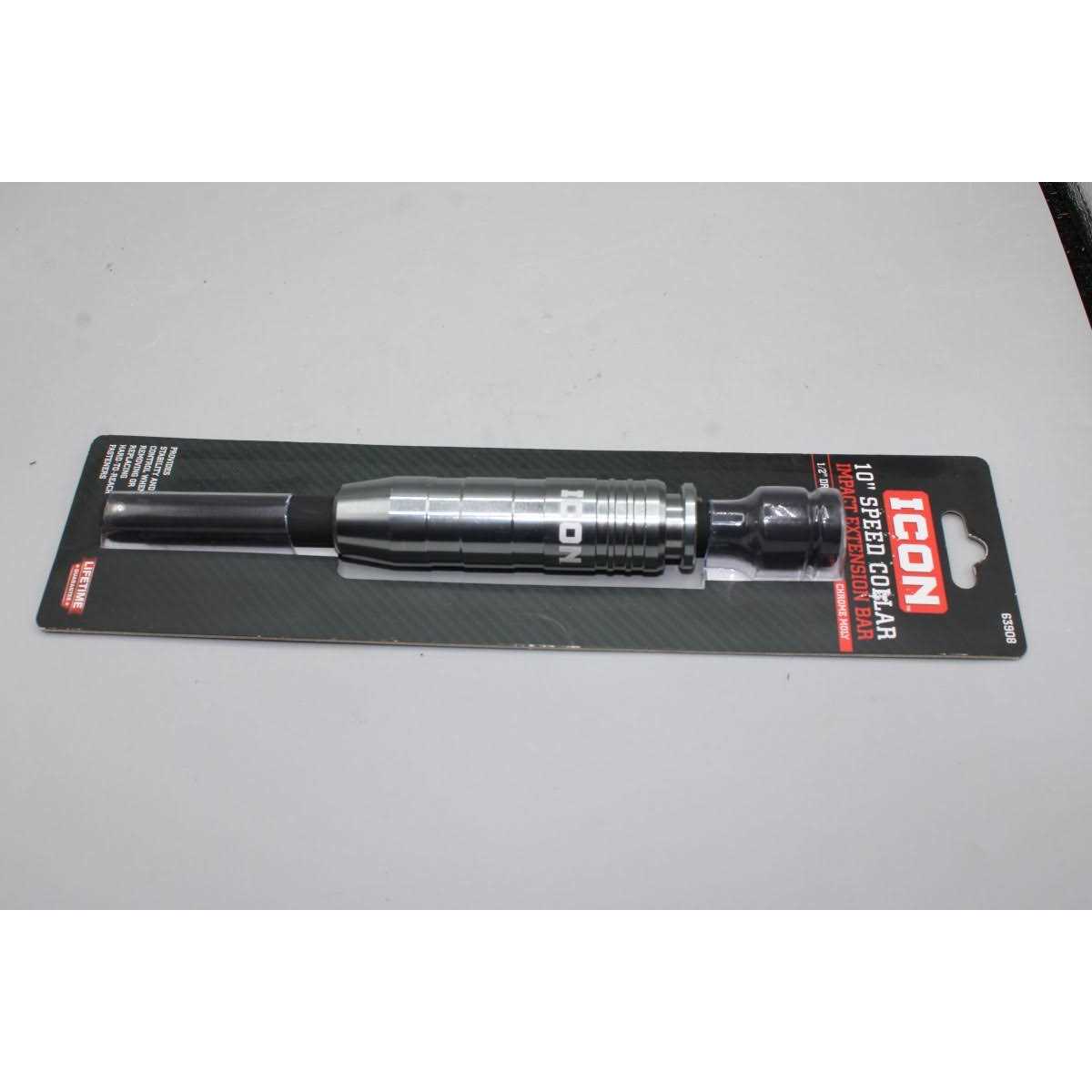 Icon 10 in. 1/2 in. Drive Speed Collar Impact Extension Bar 63908 - Image 5