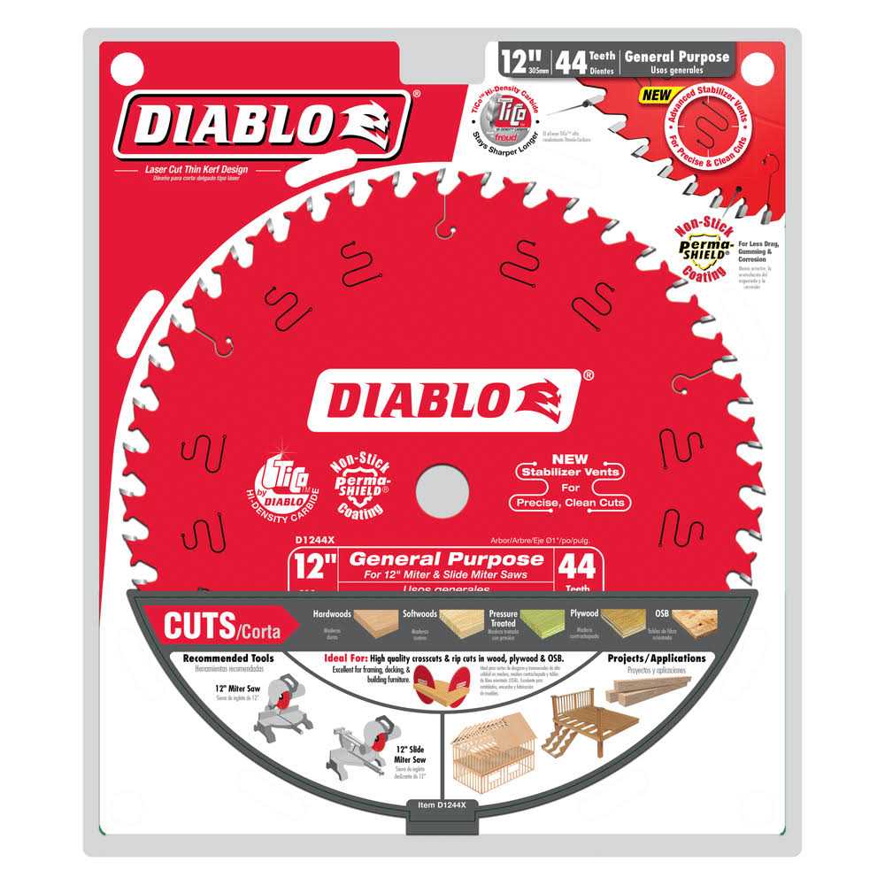 Diablo D1244X General Purpose Saw Blade - Image 4