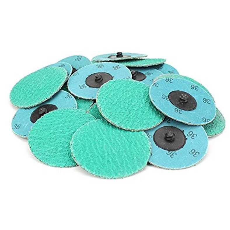 BHA Green Zirconia with Grind Aid Quick Change Sanding Discs Type R Male Roll On