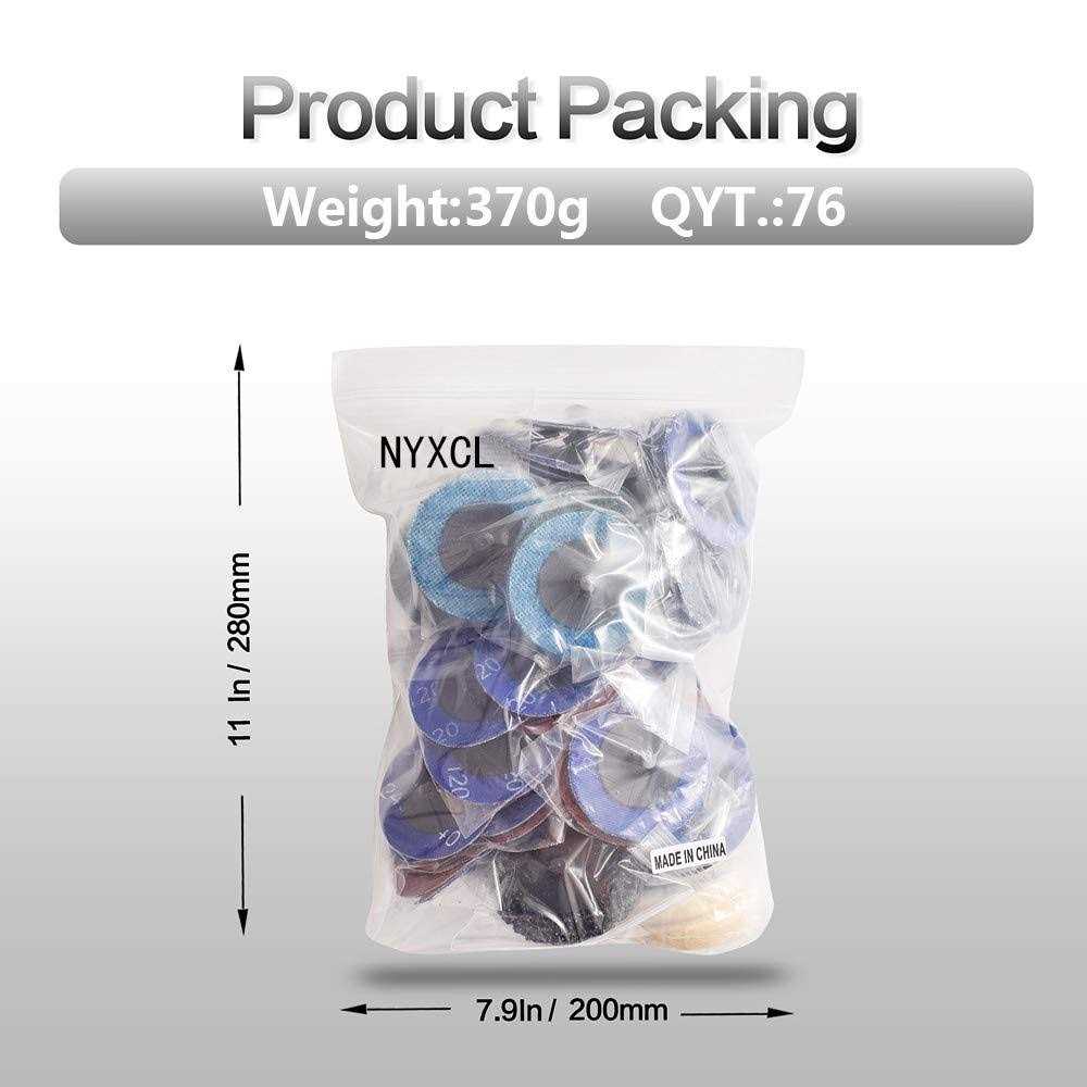 NYXCL 60Pcs Sanding Discs Set 2 inch Quick Change Sanding Discs with 1/4 Holders - Image 3
