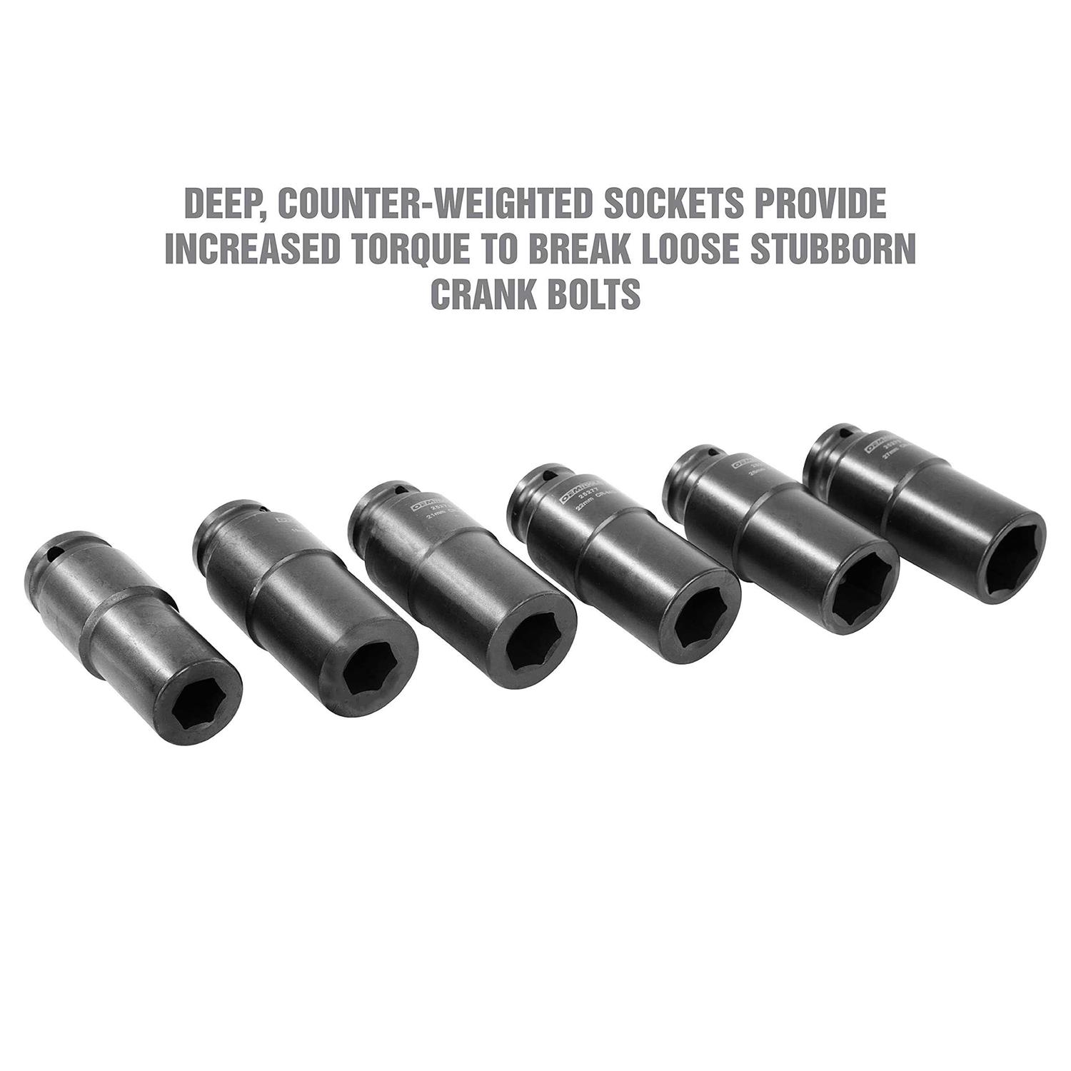 OEMTOOLS 25276 Crank Bolt Socket Set - Image 2