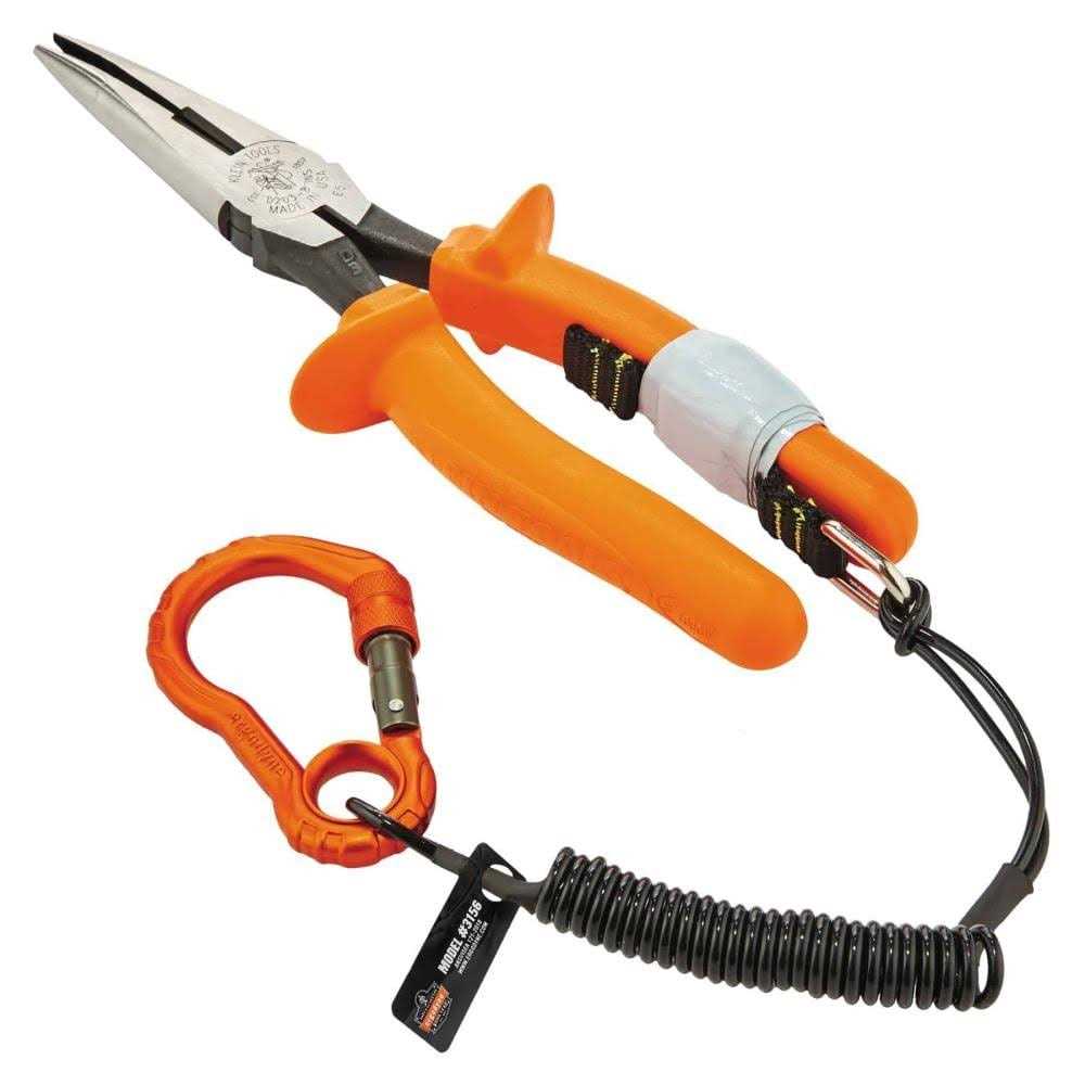 Ergodyne Squids 3156 Coiled Tool Lanyard with Single Carabiner - Image 5