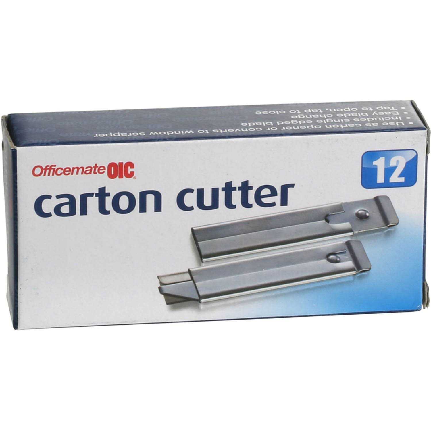 Officemate Single-Sided Razor Blade Carton Cutter - Image 2