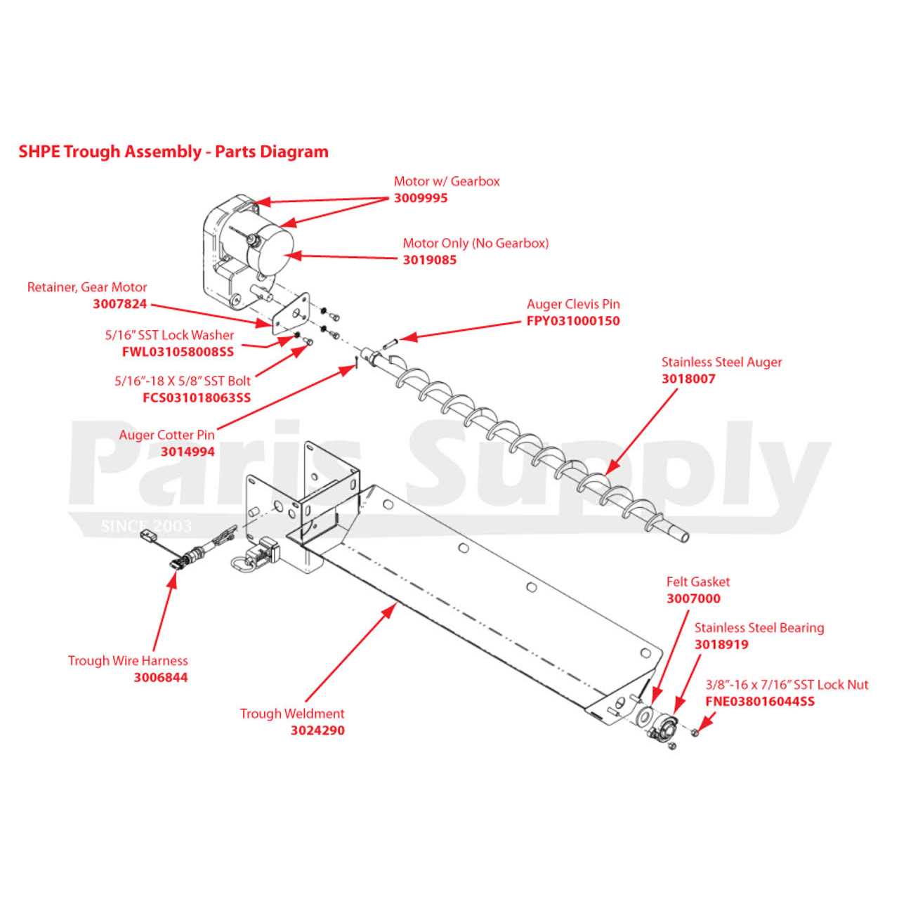 Buyers Products Buyers-3018007-Replacement Stainless Steel Auger for SaltDogg SHPE Series Spreaders - Image 4
