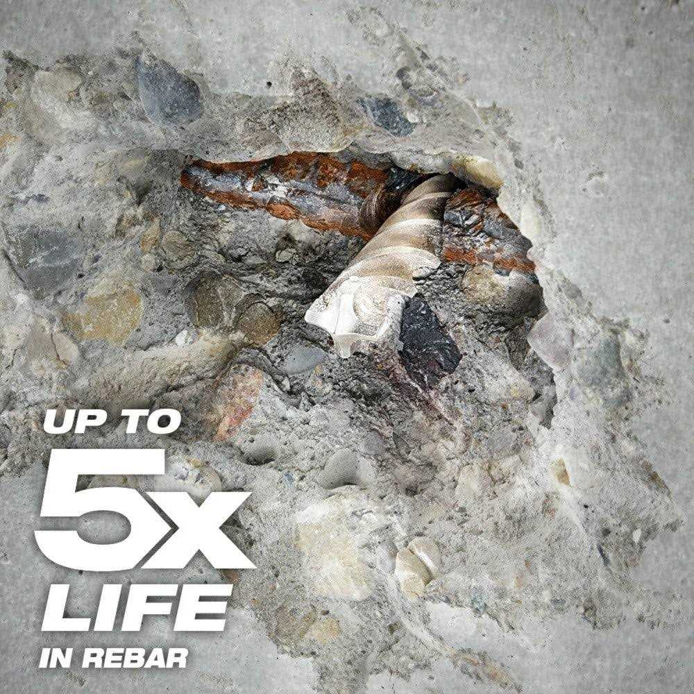 Milwaukee 48-20-7663 8pc SDS Plus MX4 4-Cutter Drill Bit Kit - Image 3