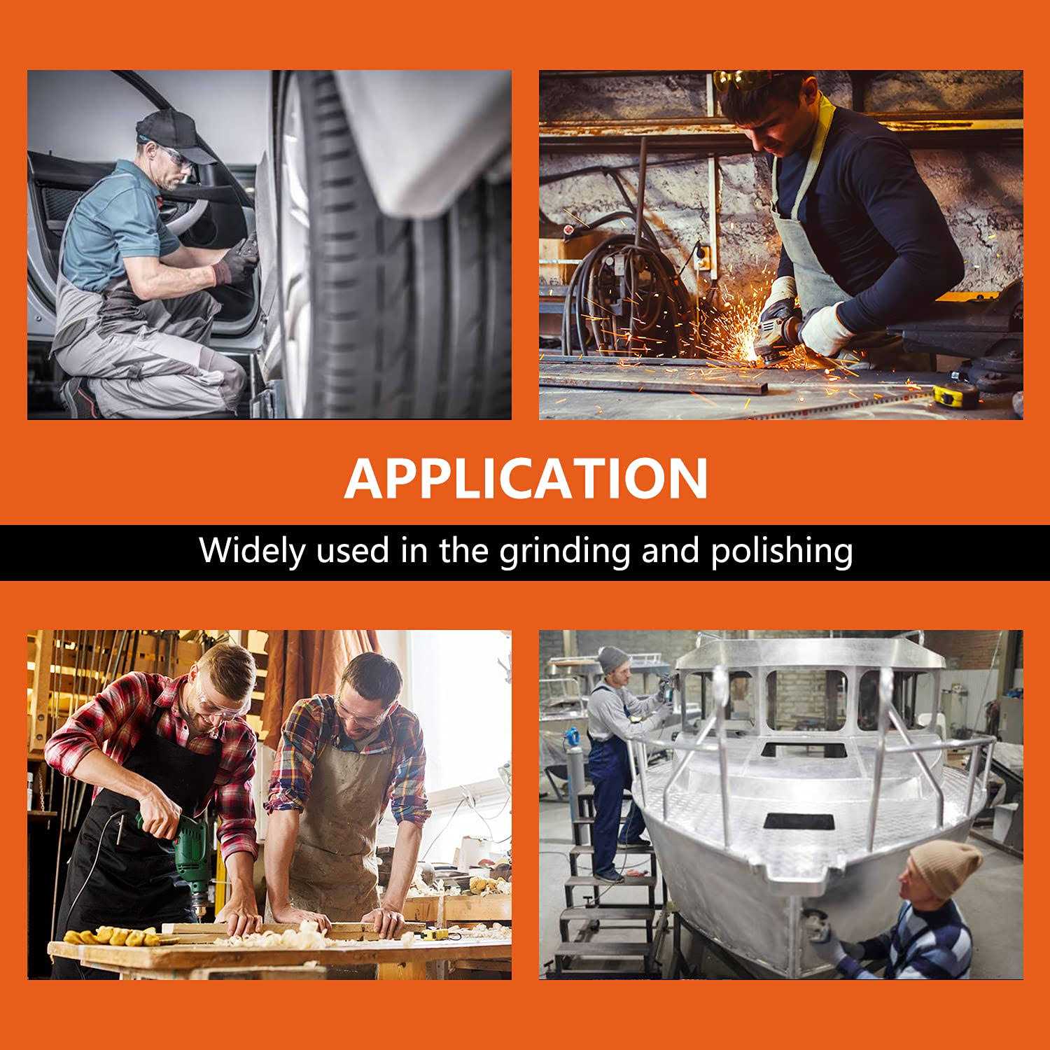 Tshya 270Pack 2inch Sanding Discs Pad Variety Kit for Drill Grinder Rotary Tools Die Grinder Accessories with 1/8&1/4 Shank Backer Plate - Image 4