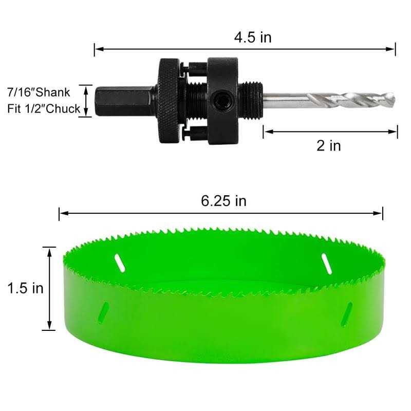 HLOFIZI Hole Saw Bit HSS Bi-Metal Cutter for Wood Metal Drywall Sheetrock Plastic with 1.5 Inch Deep - Image 2