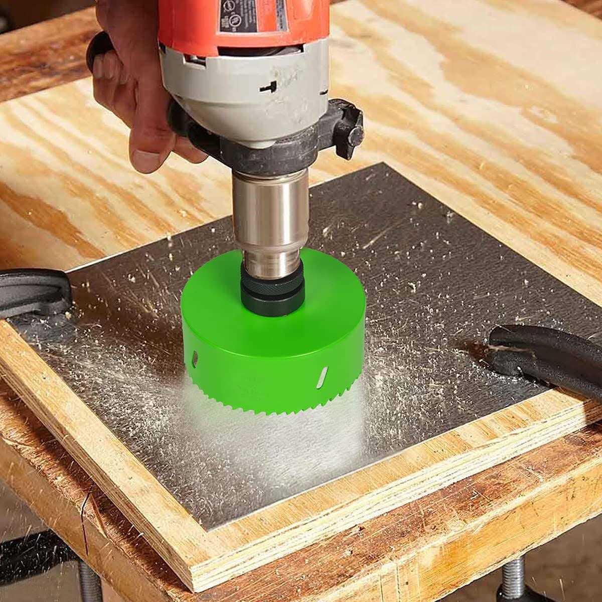 HLOFIZI Hole Saw Bit HSS Bi-Metal Cutter for Wood Metal Drywall Sheetrock Plastic with 1.5 Inch Deep - Image 2