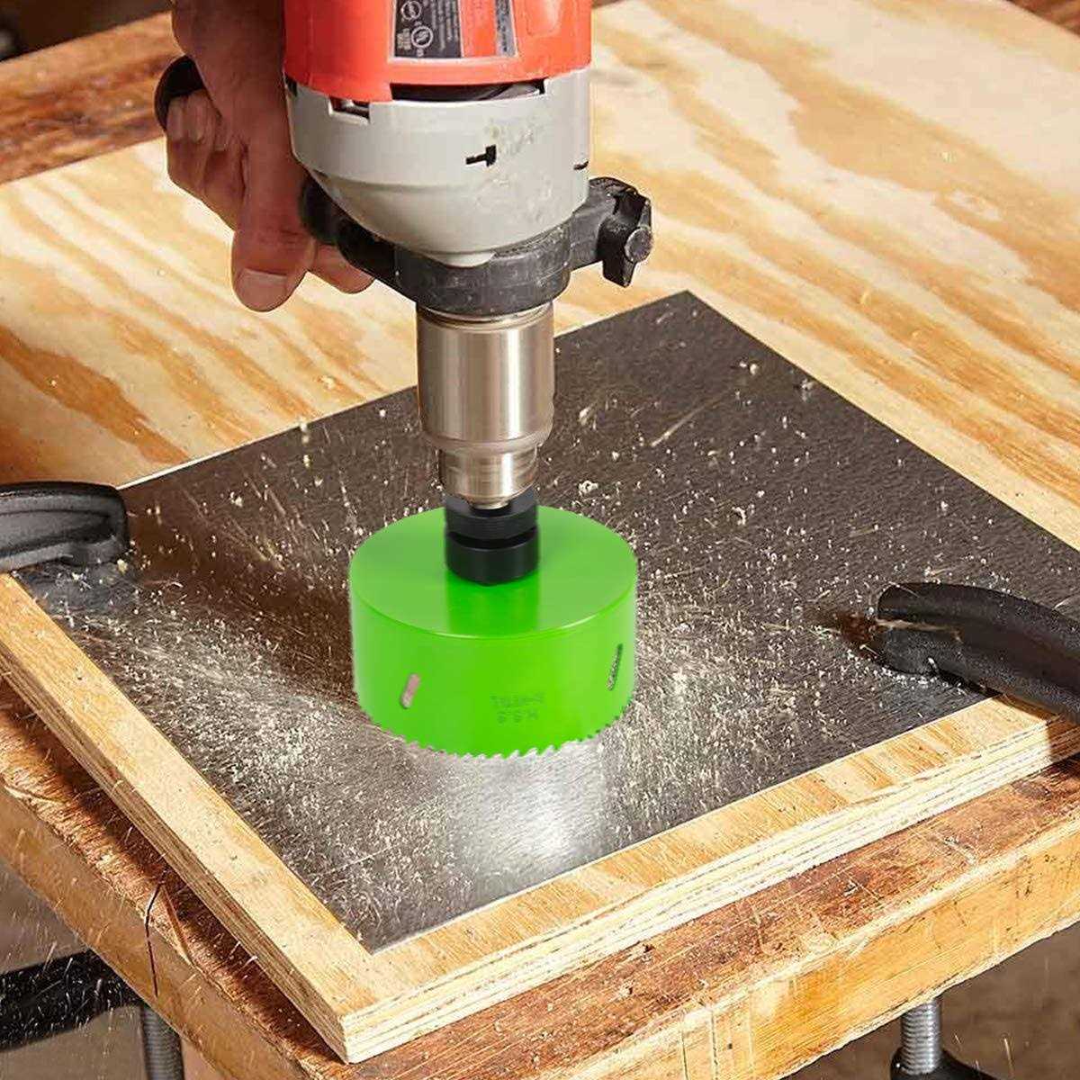 HLOFIZI Hole Saw Bit HSS Bi-Metal Cutter for Wood Metal Drywall Sheetrock Plastic with 1.5 Inch Deep - Image 4