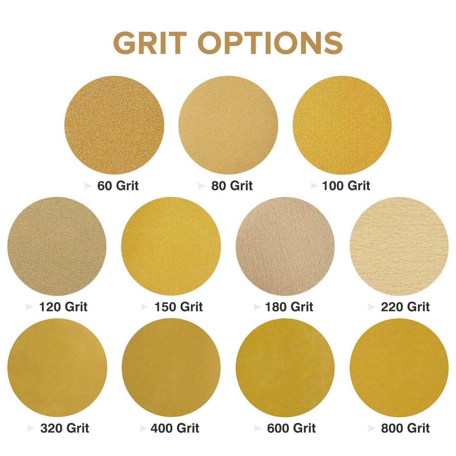 Shawya 100 PCS 6 Inch PSA Sanding Discs Grit Self Adhesive Sticky-back Sandpaper for DA Sander Woodworking Wood Metal - Image 4