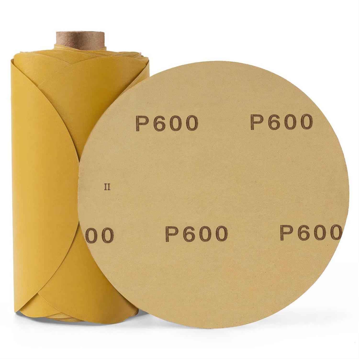 Shawya 100 PCS 6 Inch PSA Sanding Discs Grit Self Adhesive Sticky-back Sandpaper for DA Sander Woodworking Wood Metal